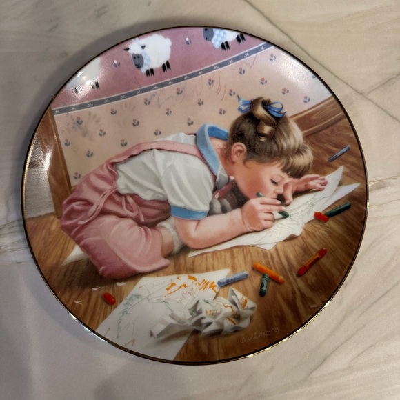 Vintage Other - Crayon Creations by Jim Lamb Collectors Plate  550
